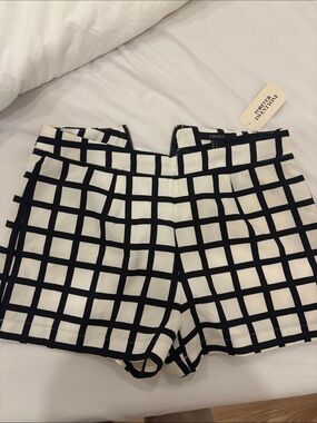 Forever 21 Black & White Grid High-Waist Women’s Shorts